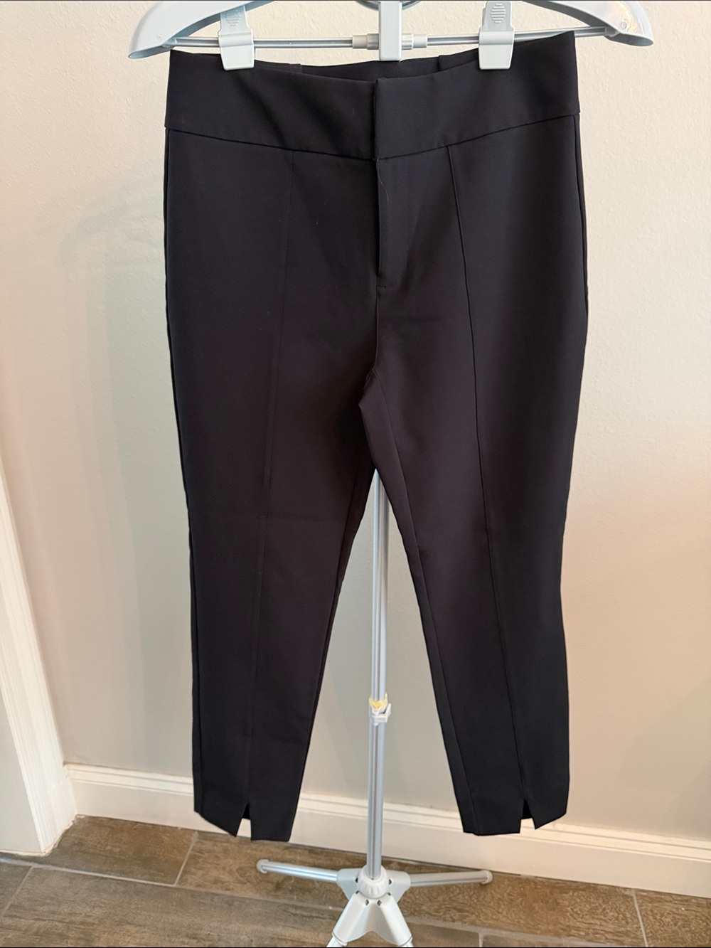 CAbi Black Cropped Ponte Ankle Pants